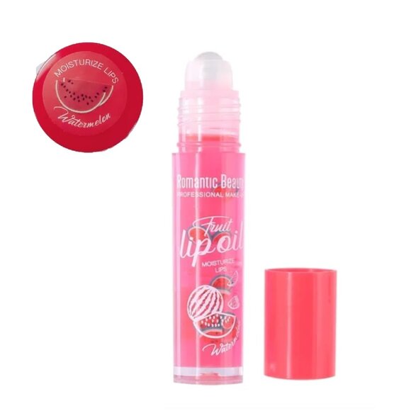 🍭7/$15 Romantic Beauty Fruity Lip Oil Watermelon - Picture 1 of 6
